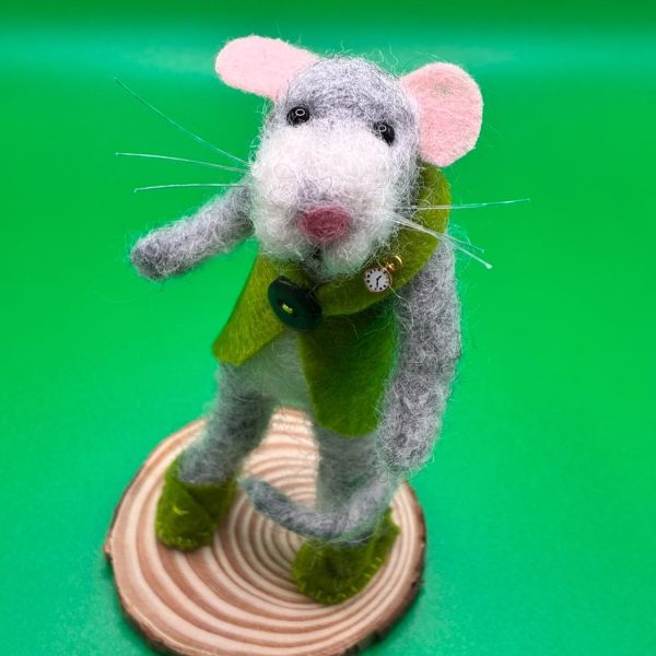 Fancy rat in waistcoat and shoes